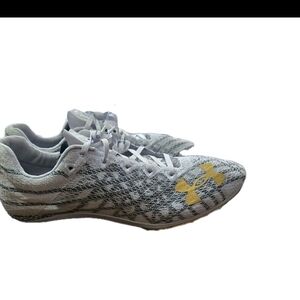 UA SpeedForm Miler Pro 3 Track Spikes - Grey/Gold - Size 13